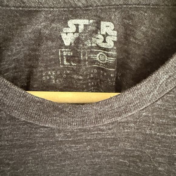 Star Wars T-Shirt Classic Logo Tie Fighter Retro Dk Gray Men's/Unisex Size Large - Picture 3 of 8